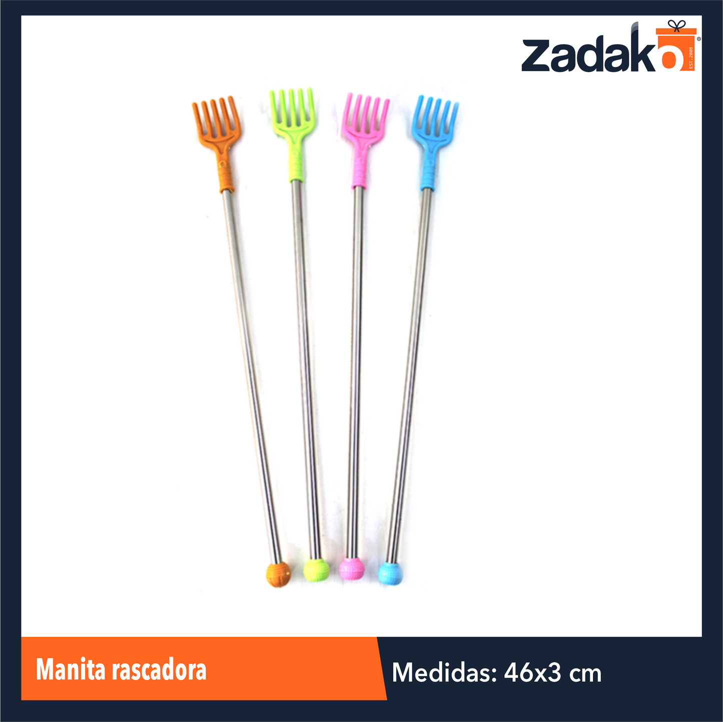 ZA-0001 MANITA RASCADORA, CON 1 PZ O CAJA CON 500 PZS