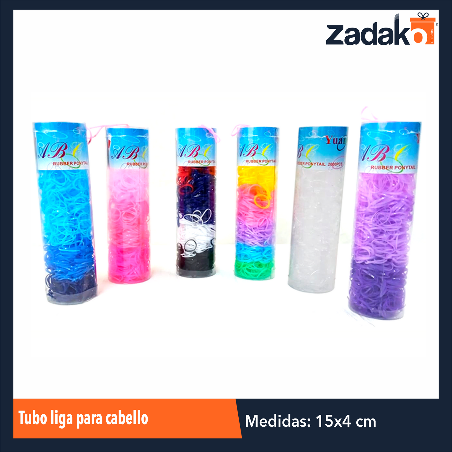 ZB-0170 TUBO LIGA PARA CABELLO CON 12 PIEZAS O CAJA CON 60 PQTS