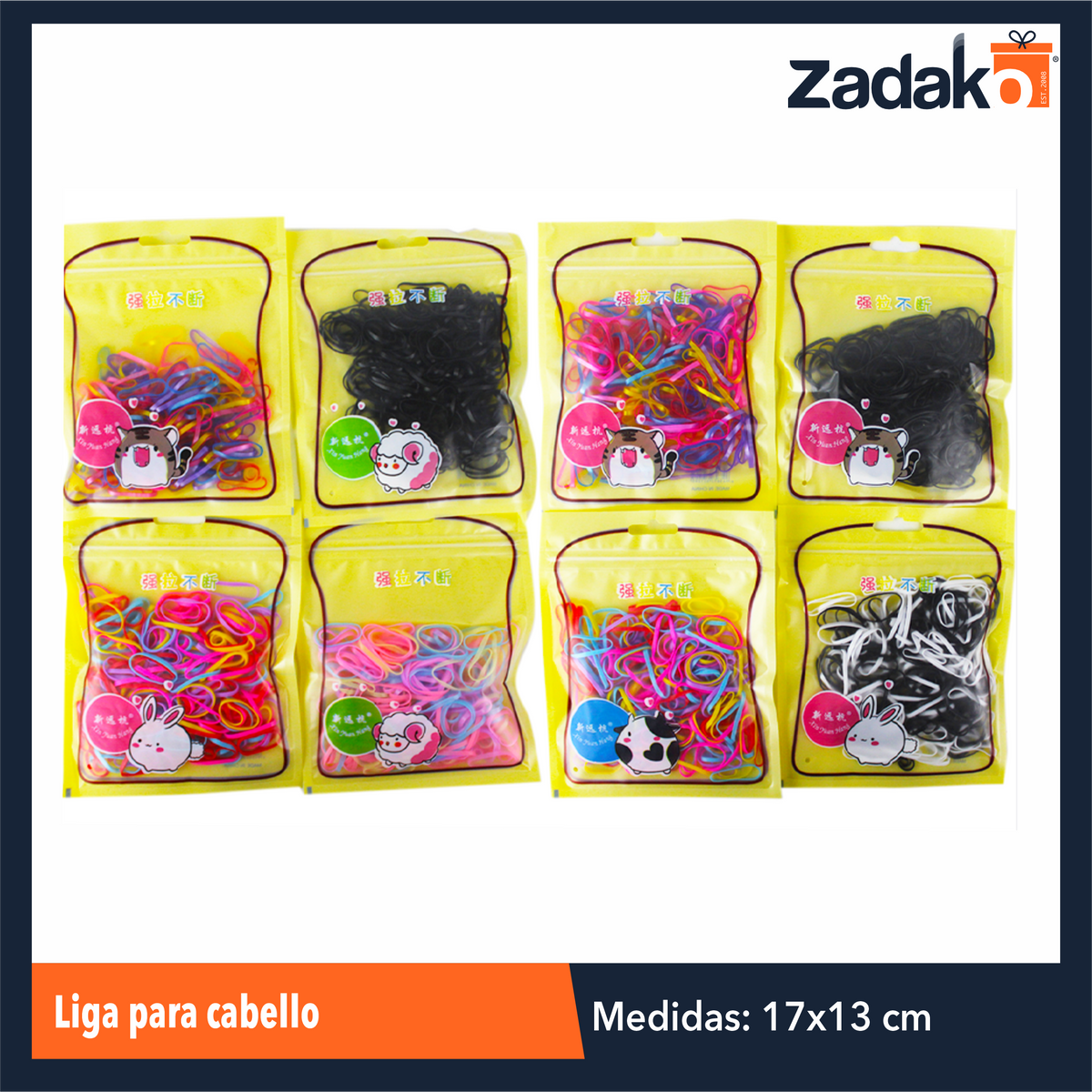 N-GPM-2797 ZB-0205 LIGA PARA CABELLO, CON 1 PZ O CAJA CON 600 PZS