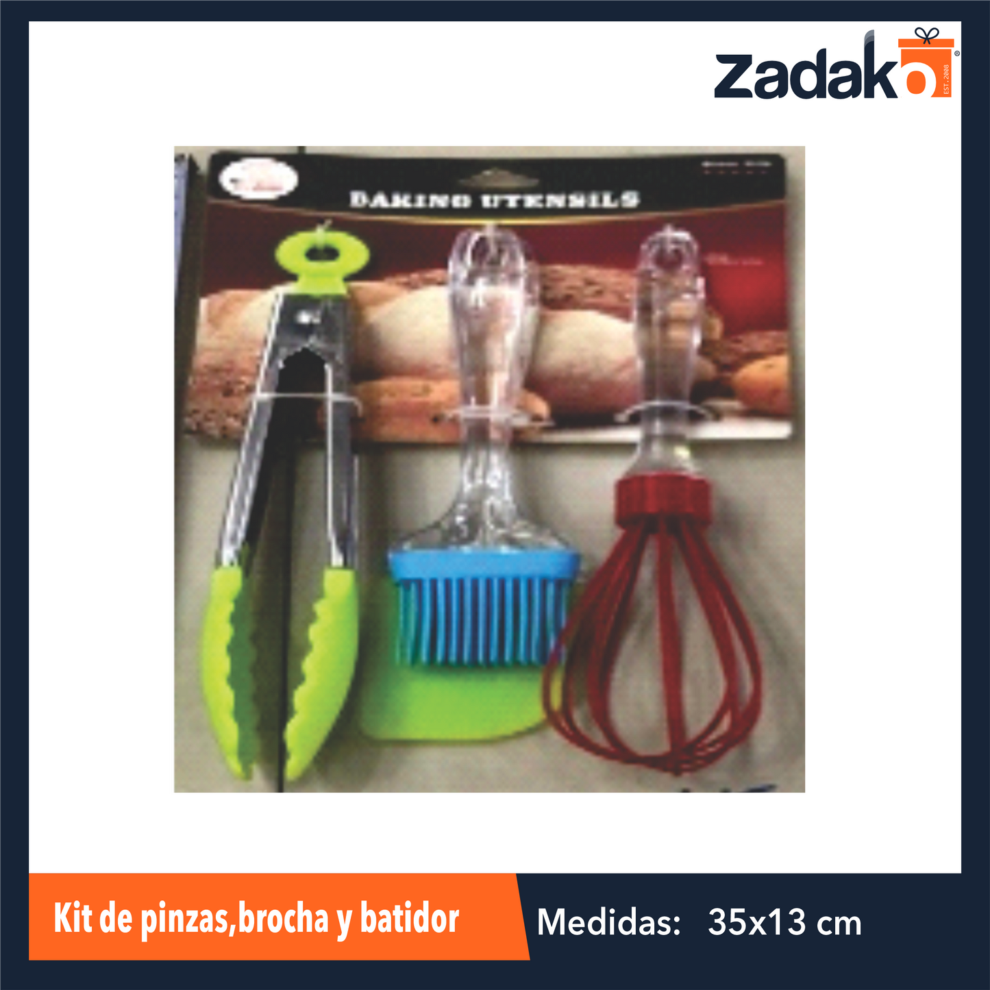 N-GPM-4428 ZC-0432 KIT DE PINZAS,BROCHA Y BATIDOR O CAJA CON 144 PZS