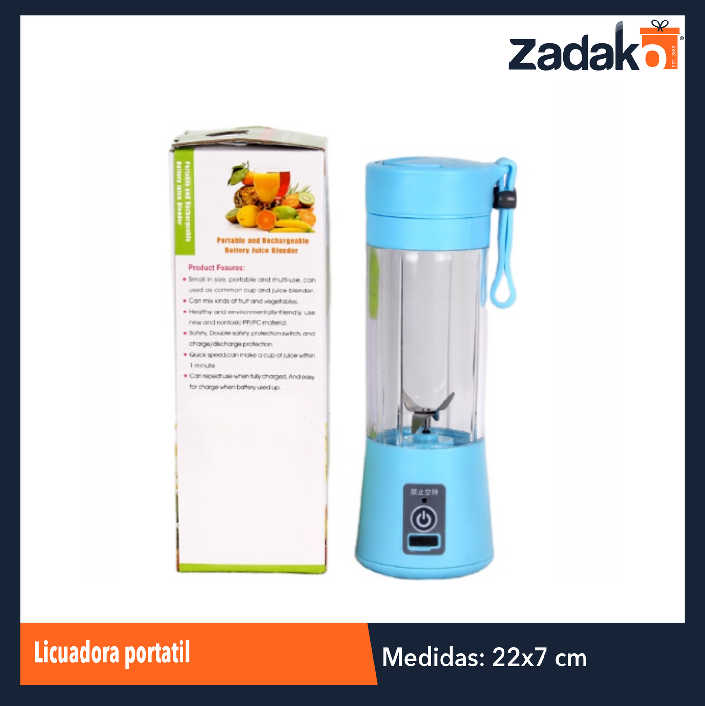 8052 LICUADORA CON 1 PZ O CAJA CON 24 PZS