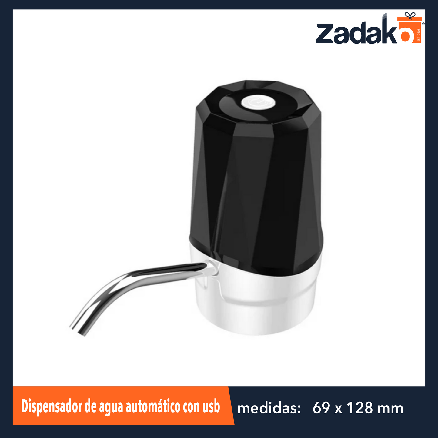 ZE-2151 DISPENSADOR DE AGUA AUTOMATICO DE 69 X 128 MM CON 1 PZ O CAJA CON 64 PZS