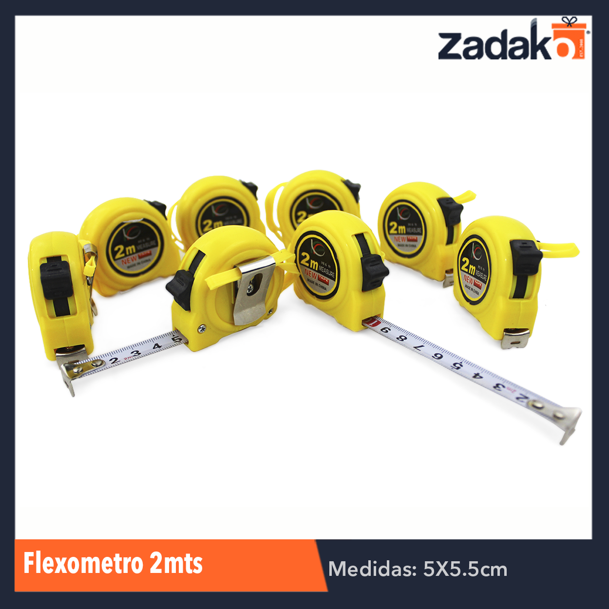 N-GPM-2218 ZF-0013 FLEXOMETRO 2 MTS, CON 1 PZ O CAJA CON 480 PZS