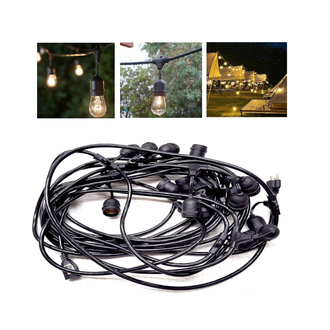 GPM-8329 LINEA DE GUIRNALDA PARA FOCOS 10M CON 1 PZ O CAJA CON 16 PZS