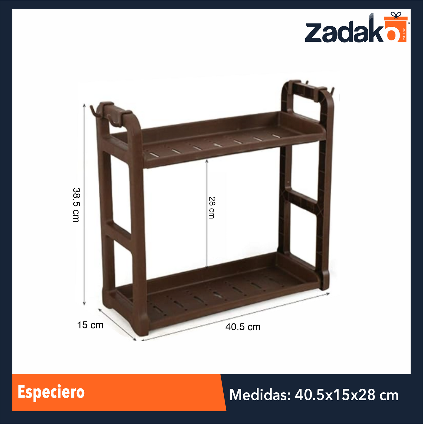 ZH-0199 ESPECIERO CON 1 PZ O CAJA CON 40 PZS