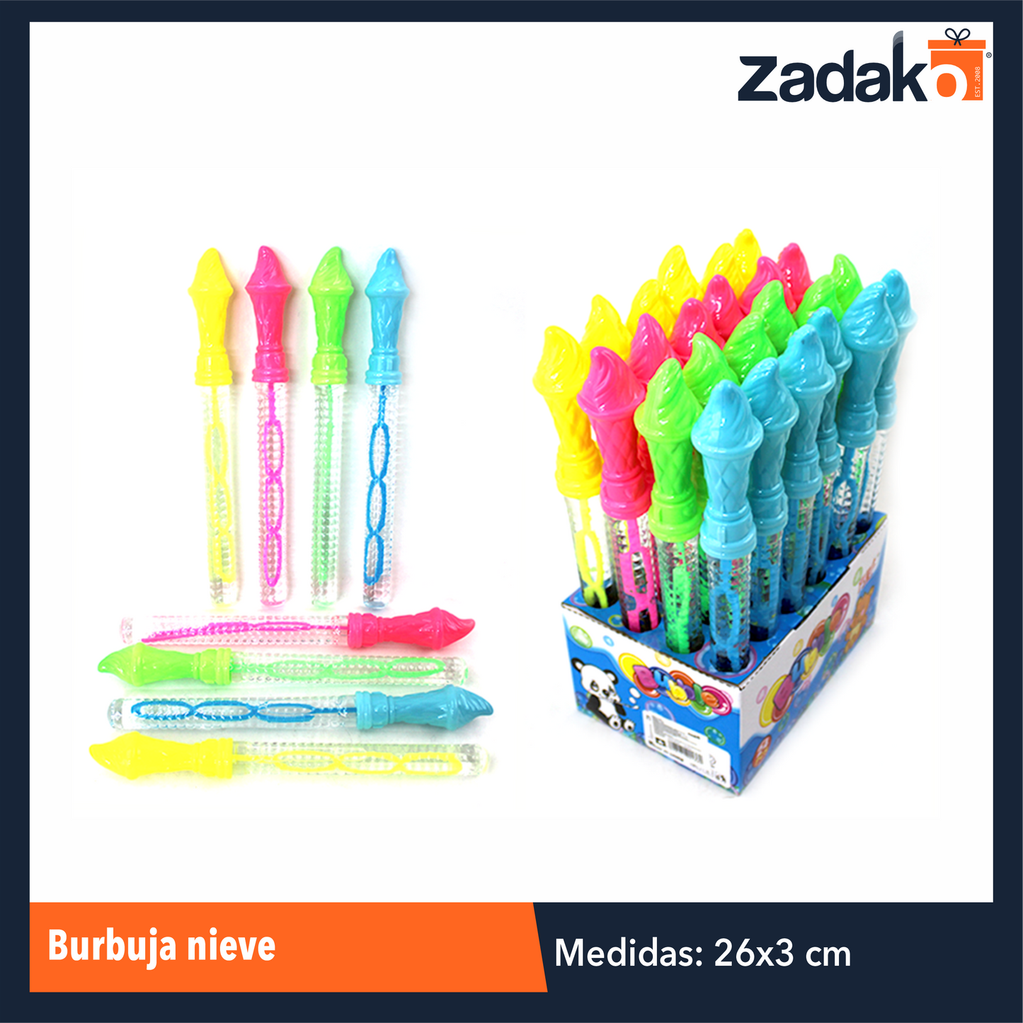 GPM-0600 ZJ-0457 BURBUJA NIEVE, CON 24 PZS O CAJA CON 12 PQTS