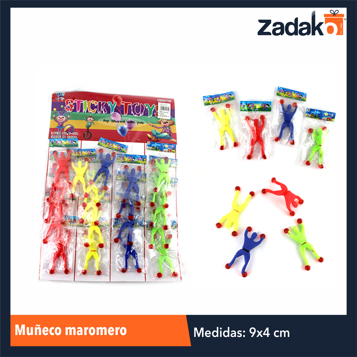 GPM-0635 ZJ-0545 MUÑECO MAROMERO, CON 20 PZS, O CAJA CON 100 PQTS