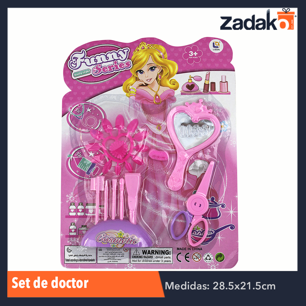 ZJ-0750 JGO DE BELLEZA EN BLISTER, CON 1 PZ O CAJA CON 288 PZS