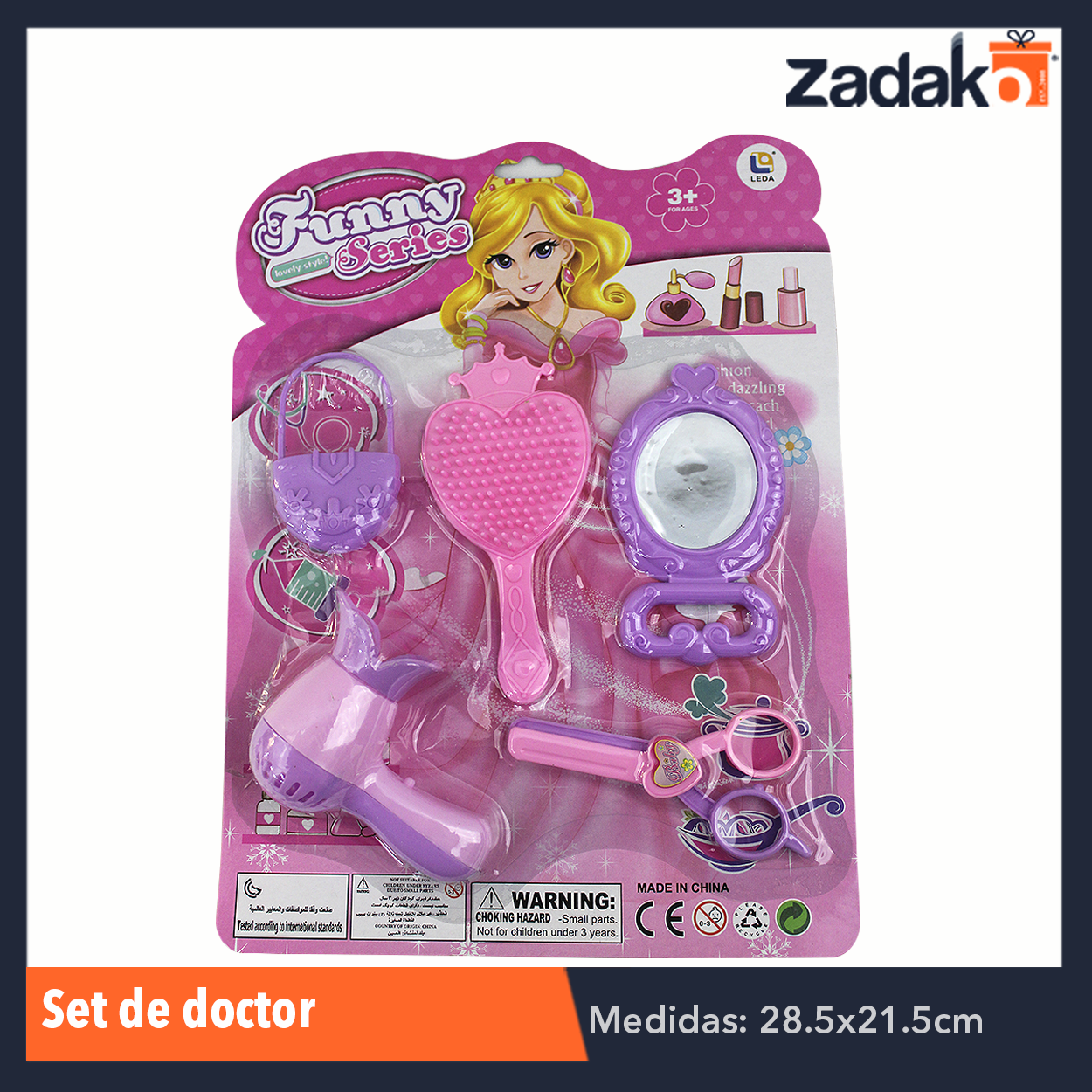 ZJ-0750 JGO DE BELLEZA EN BLISTER, CON 1 PZ O CAJA CON 288 PZS
