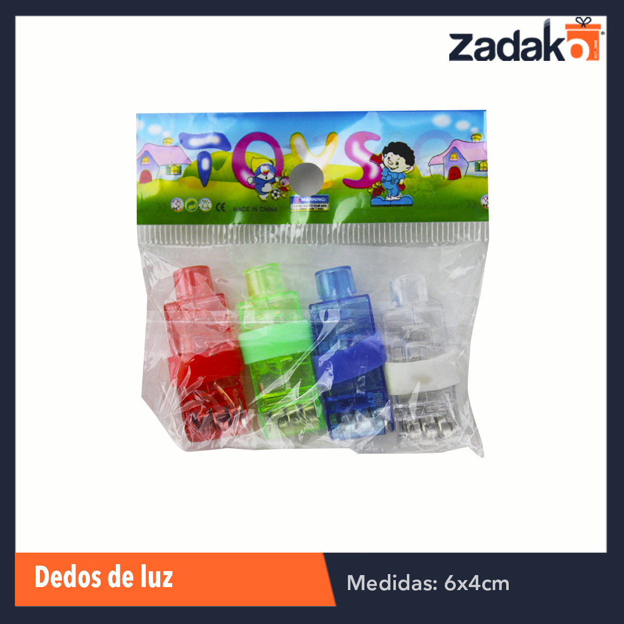GPM-2096 ZJ-0839 BLISTER 4 PZS DEDOS DE LUZ, CON 1 PZ O CAJA CON 1200 PZS