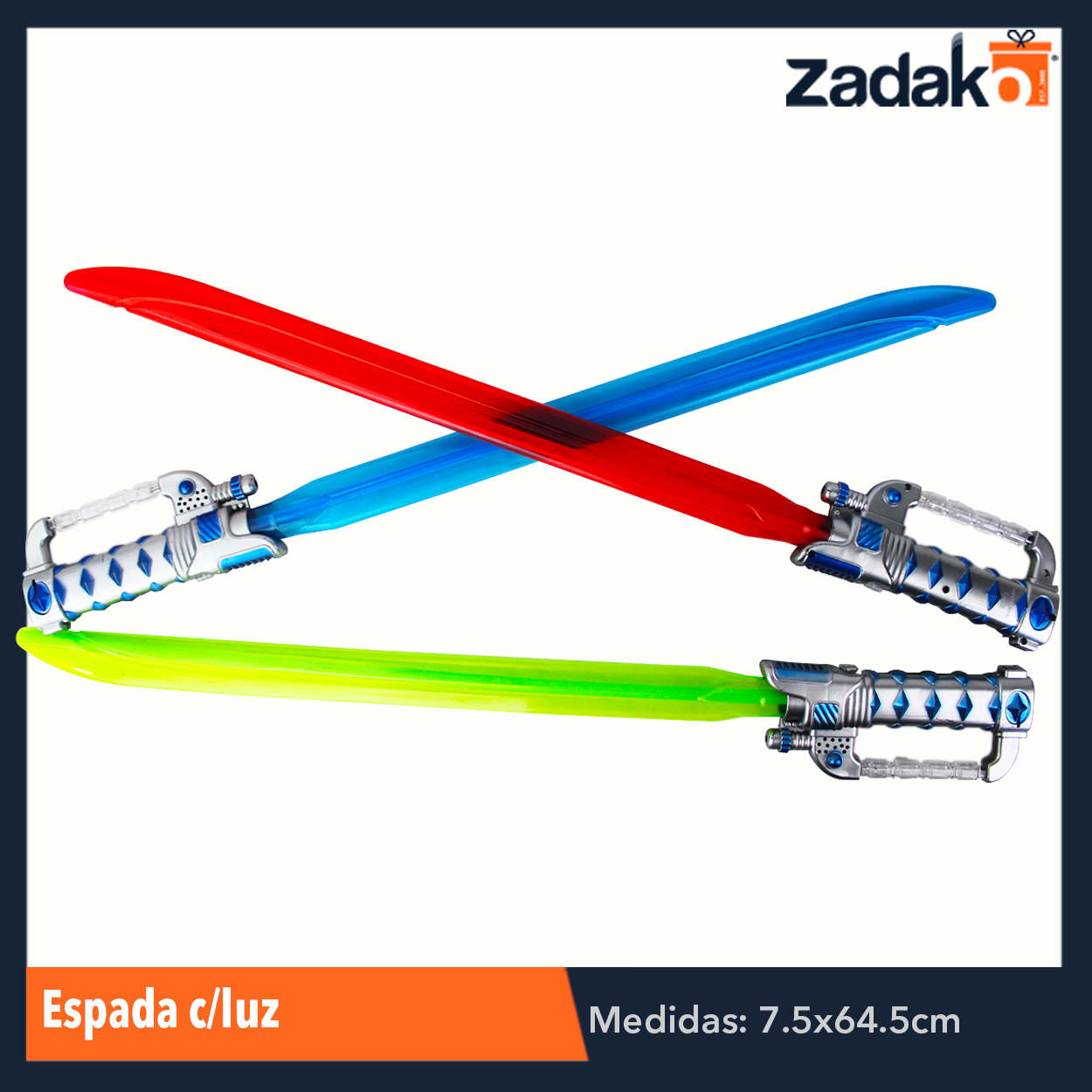 ZJ-1082 ESPADA CON LUZ, CON 1 PZ O CAJA CON 168 PZS
