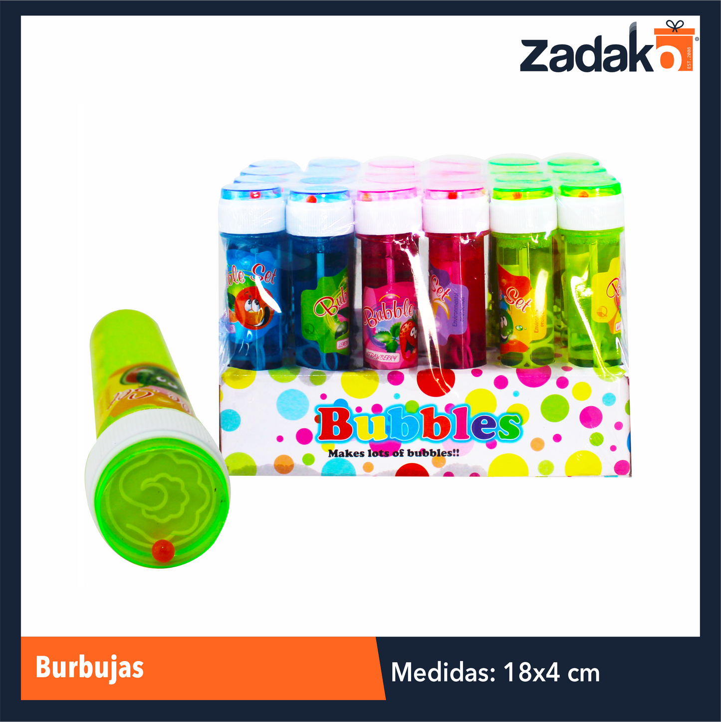J-1254 BURBUJAS CON 24 PZS O CAJA CON 8 PQTS