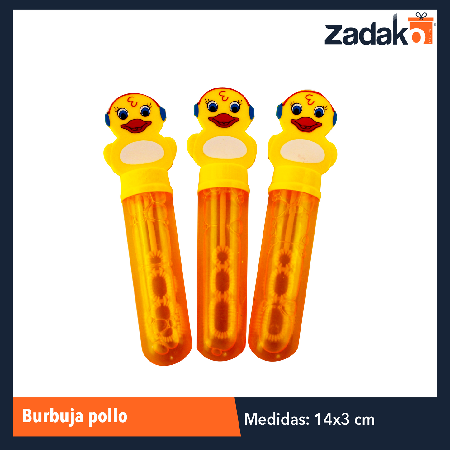 ZJ-1277 BURBUJA POLLO CON 24 PZS O CAJA CON 18 PQTS