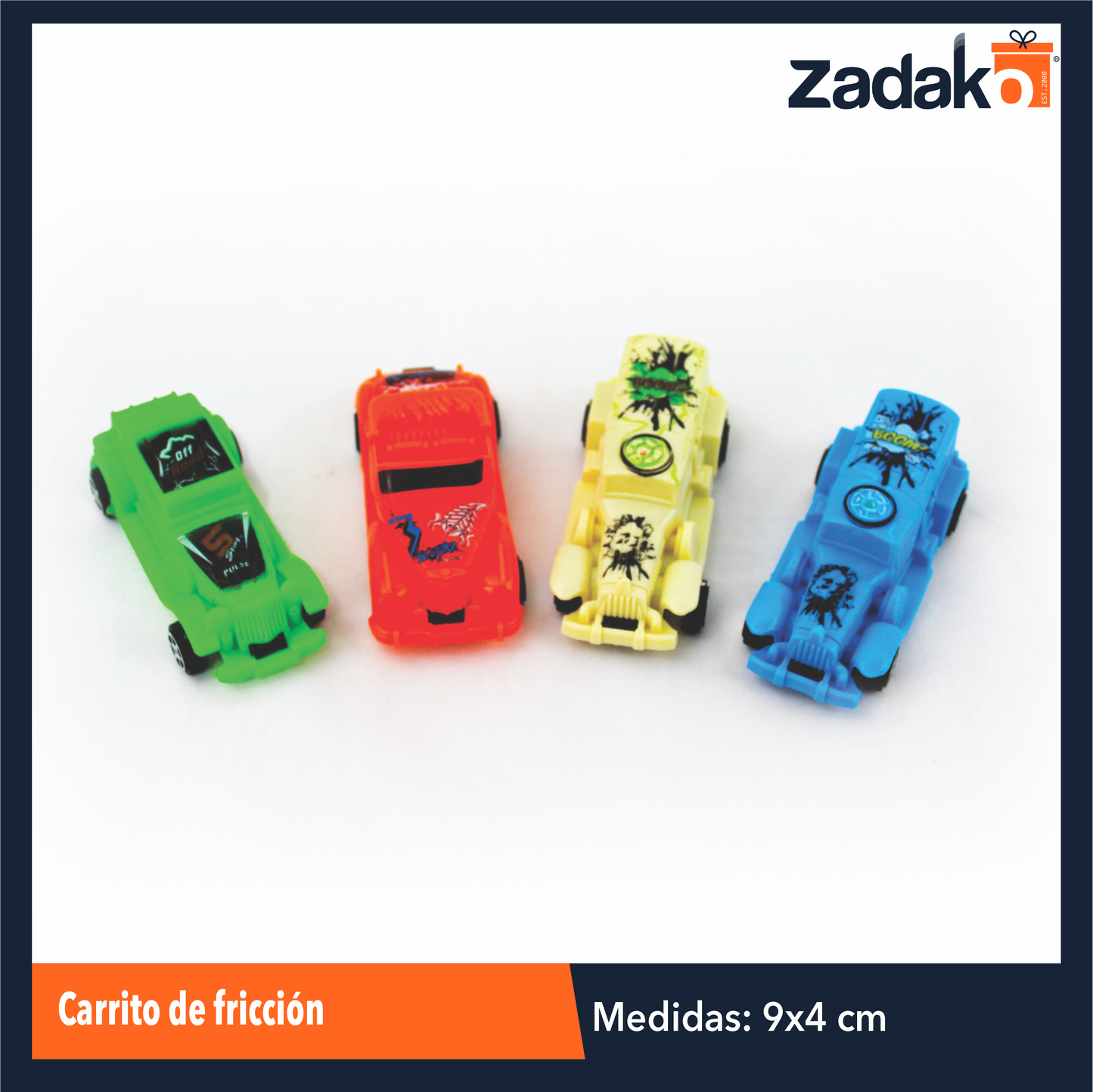 ZJ-1296 CARRITO DE FRICCION CON 1 PZS O CAJA CON 1800 PZS