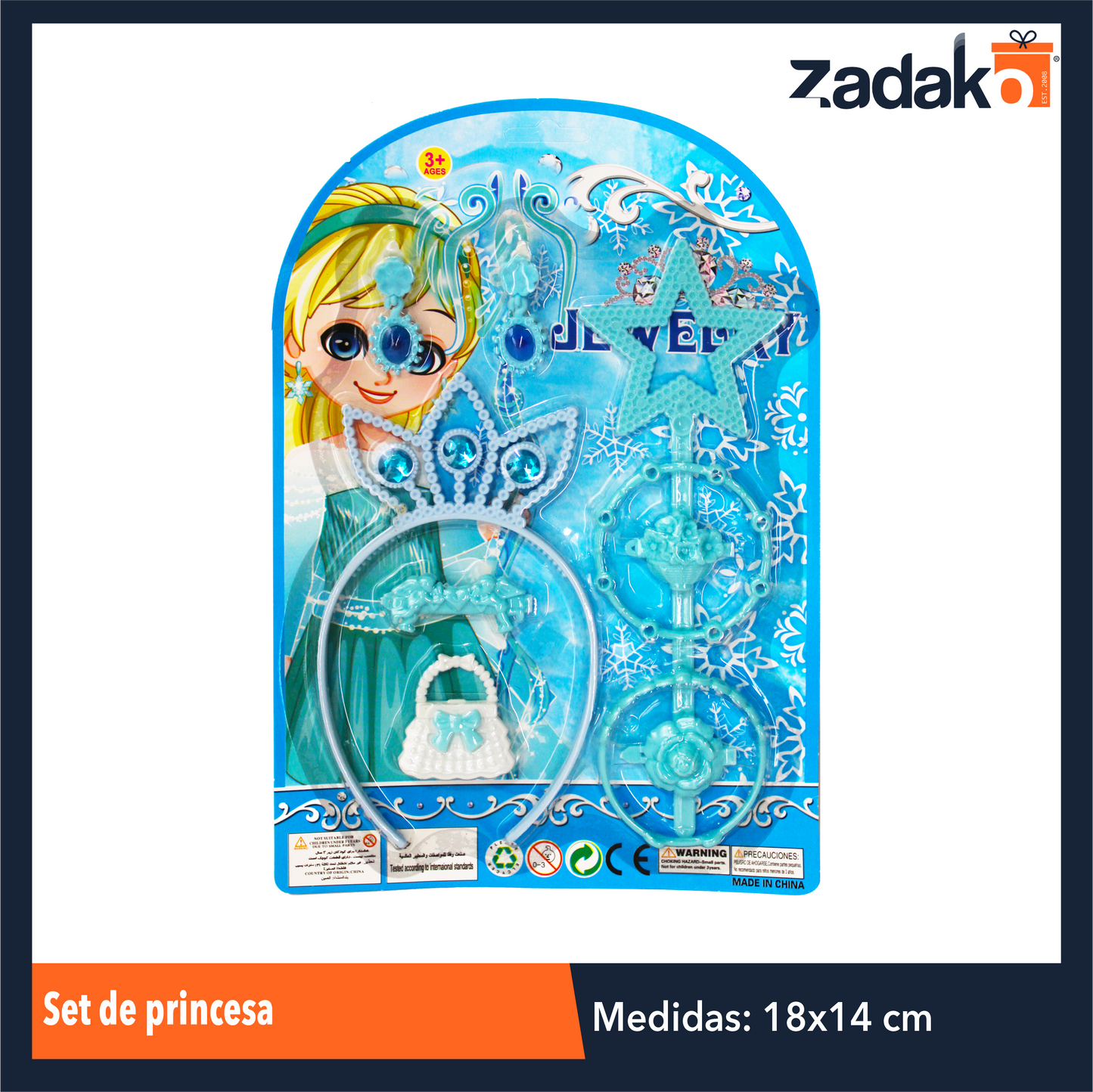 ZJ-1307 SET DE PRINCESA CON 1 PZ O CAJA CON 428 PZS