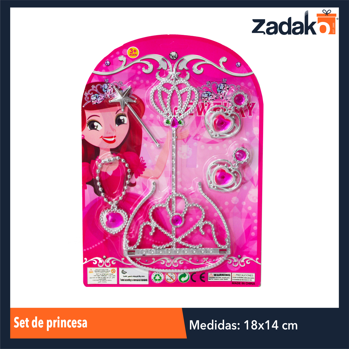 ZJ-1314 SET DE PRINCESA CON 1 PZ O CAJA CON 384 PZS