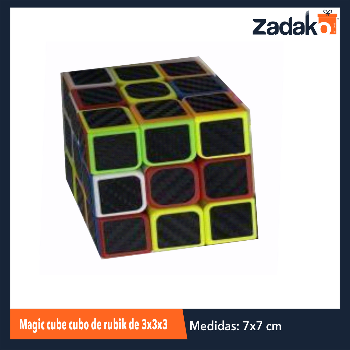 GPM-0580 ZJ-1438 MAGIC CUBE CUBO DE RUBIK DE 3X3X3 CON 6 PZS POR PAQUETE O CAJA CON 48 PQTS
