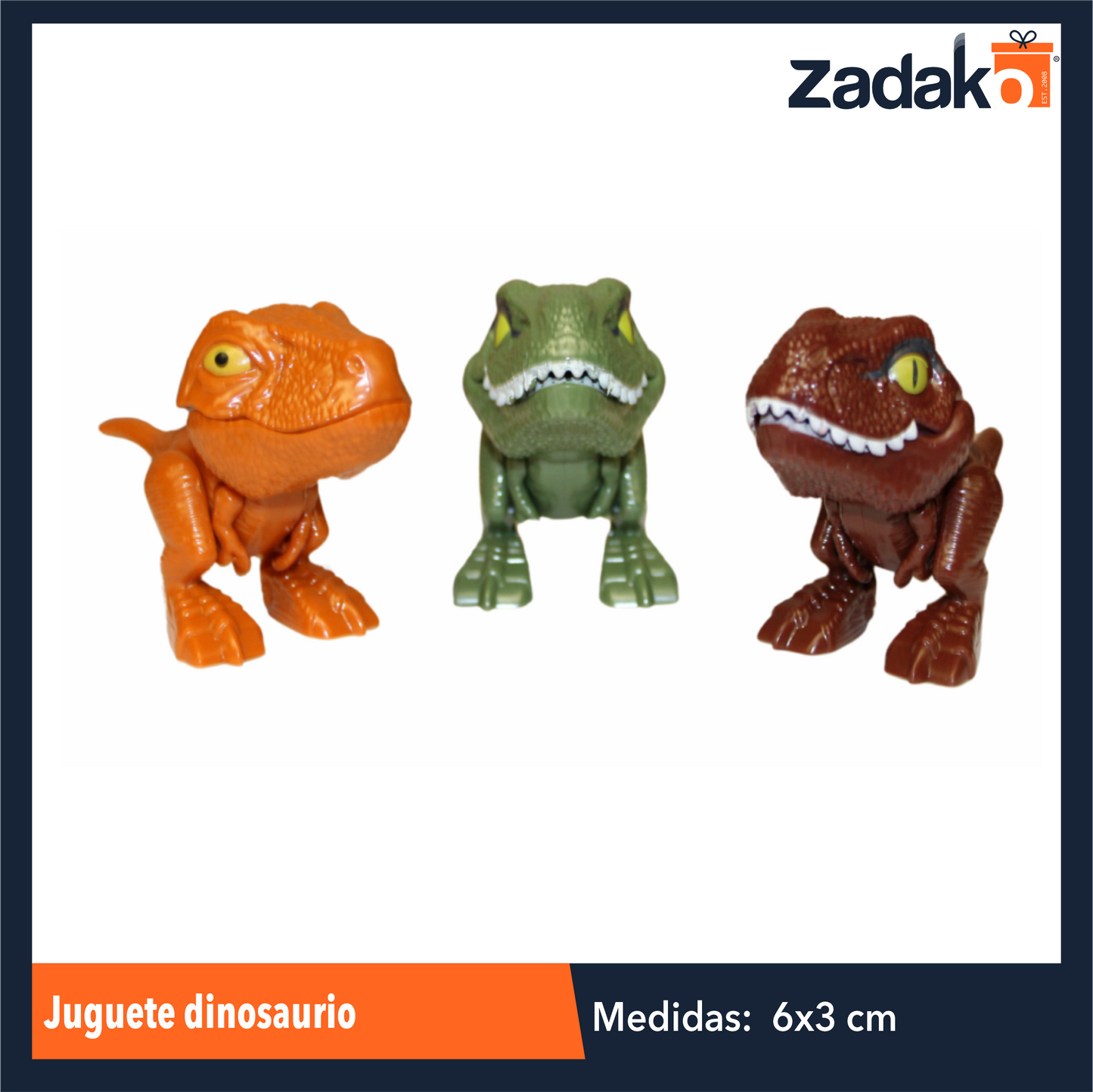 ZJ-1951 JUGUETE DE DINOSAURIO CON 1 PZ O CAJA CON 1200 PZS