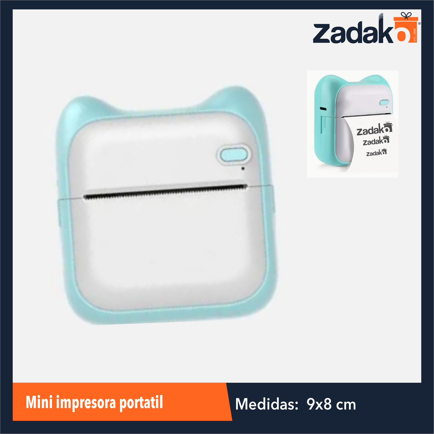 HFY-10902 / HFY-10873 MINI IMPRESORA PORTATIL CON 1 PZ O CAJA CON 50 PZS