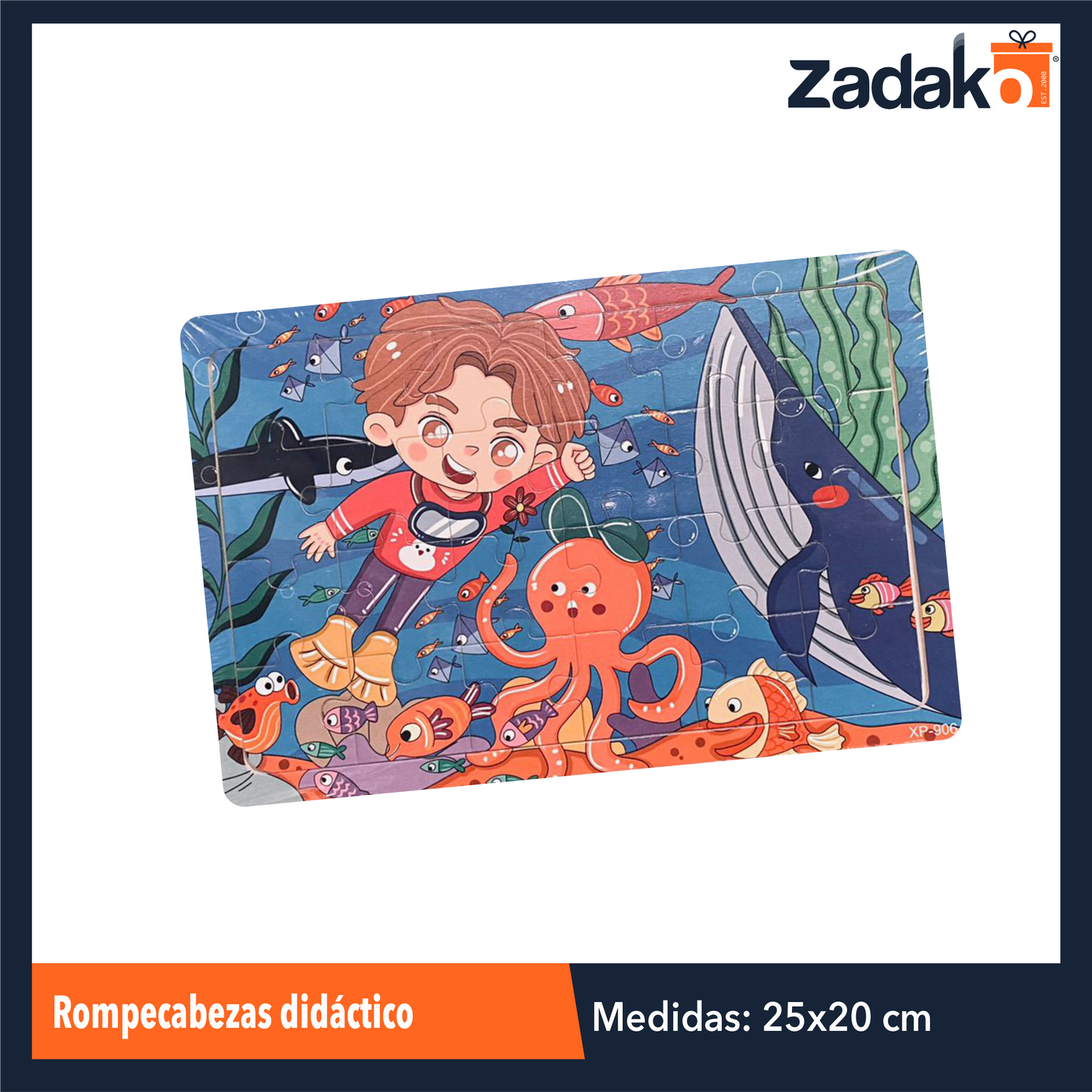 ZJ-2206 SET DE 6 ROMPECABEZAS DIDACTICOS CON 1 PZ O CAJA CON 36 PZS