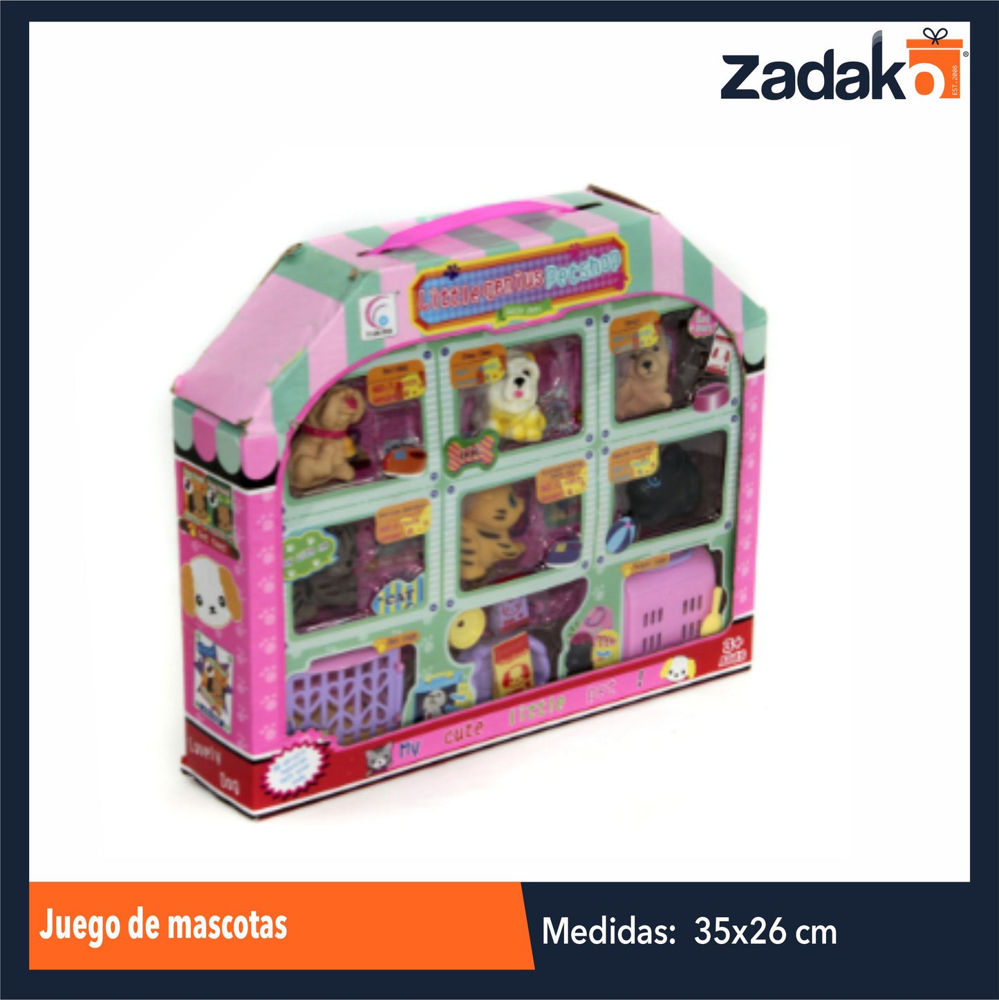 ZJ-1599 JUEGO DE MASCOTAS CON 1 PZ O CAJA CON 36 PZS