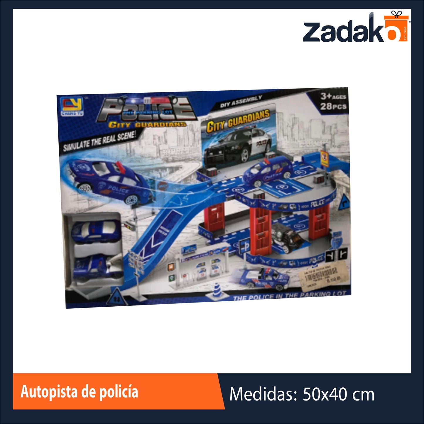 ZJ-1697 AUTOPISTA DE POLICIA CON 1 PZ O CAJA CON 36 PZS