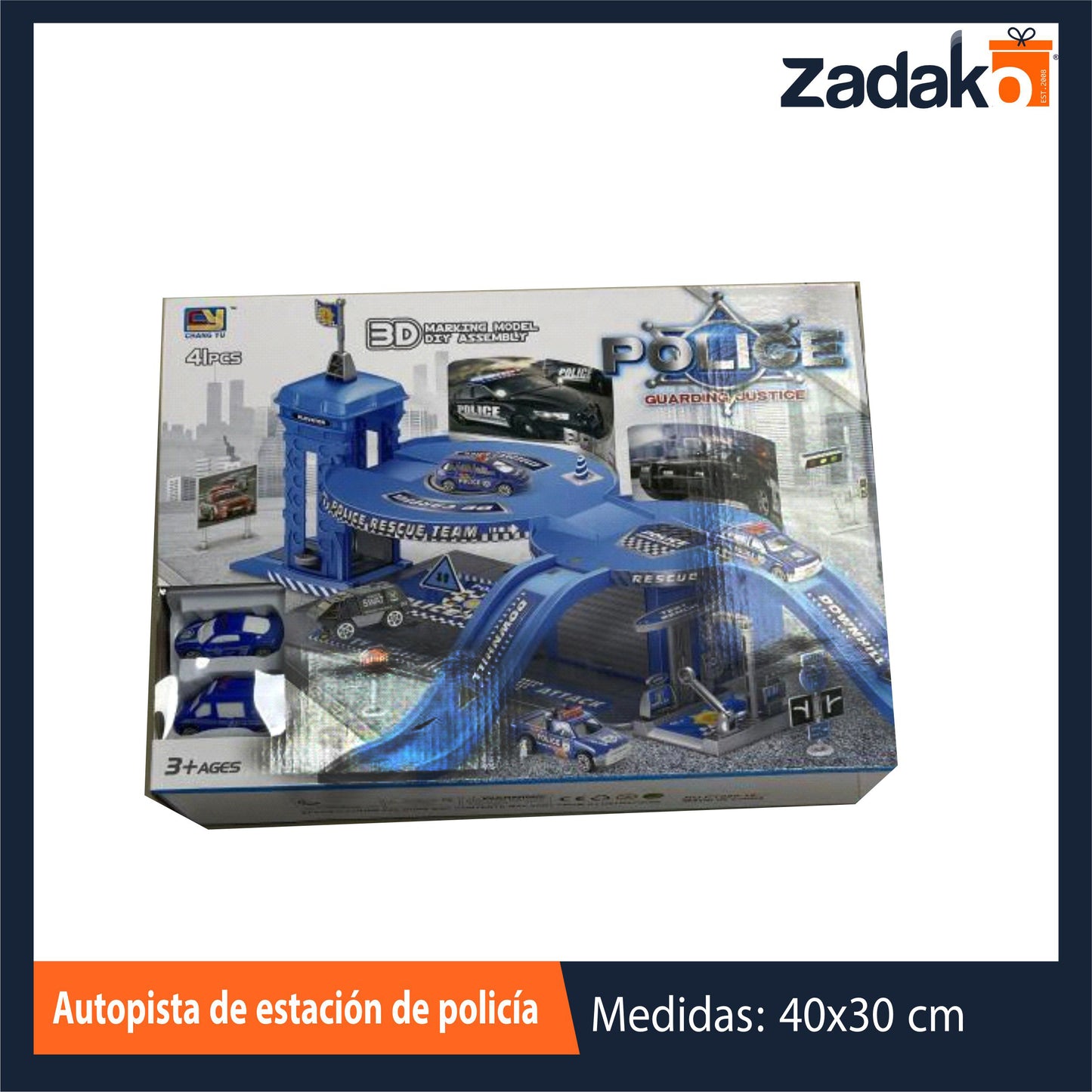 ZJ-1700 AUTOPISTA DE ESTACIÓN DE POLICIAS CON 1 PZ O CAJA CON 20 PZS