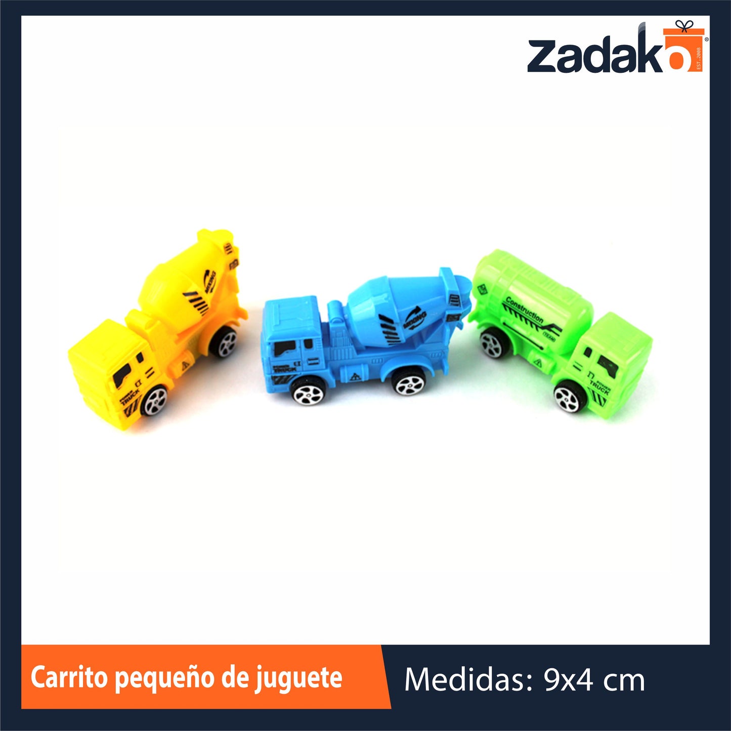 ZJ-2076 CARRITO PEQUEÑO DE JUGUETE CON 1 PZ O CAJA CON 1800 PZS