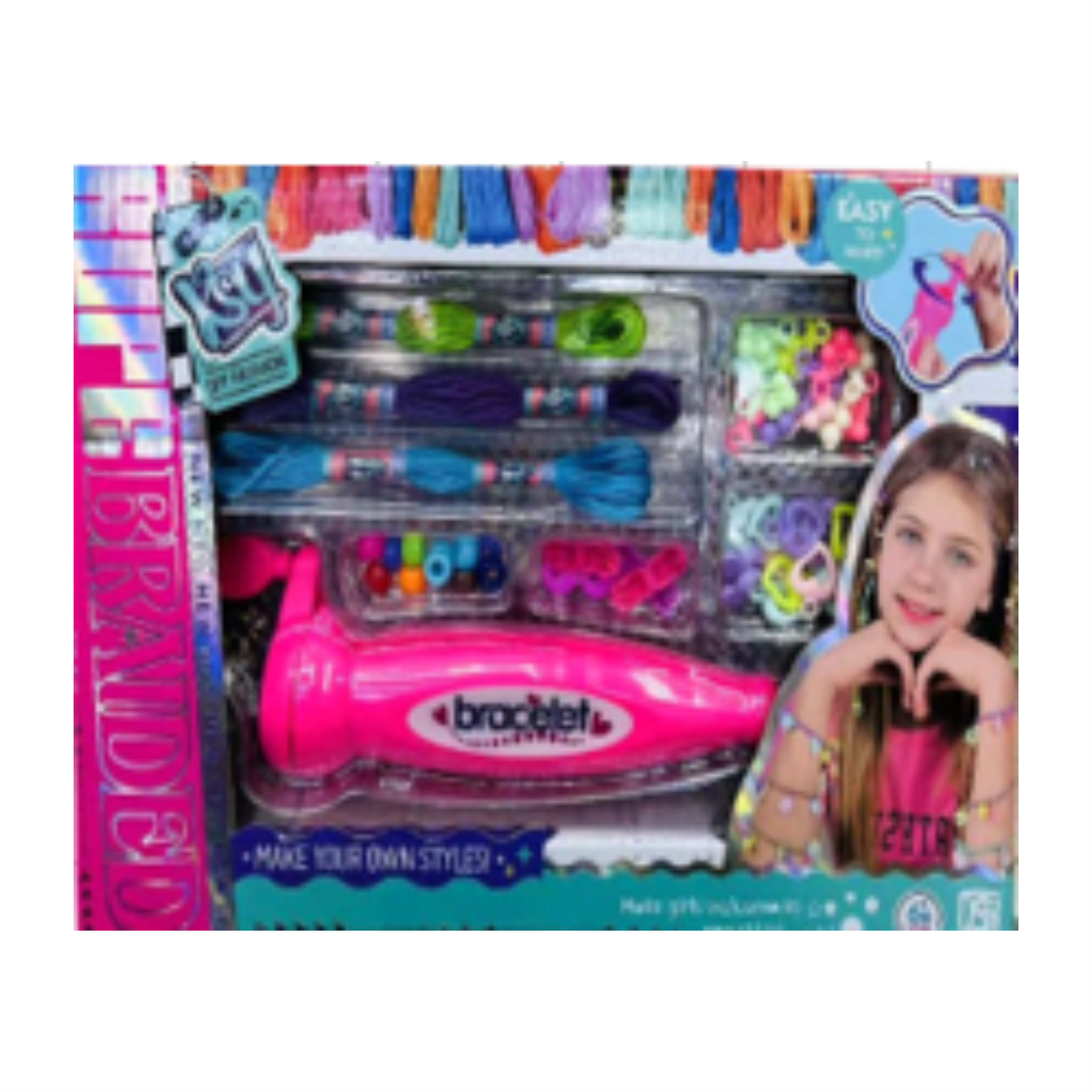 ZJ-2466 JUGUETE DE MAQUINA PARA HACER PULCERAS CON 1 PZ O CAJA CON 72 PZS