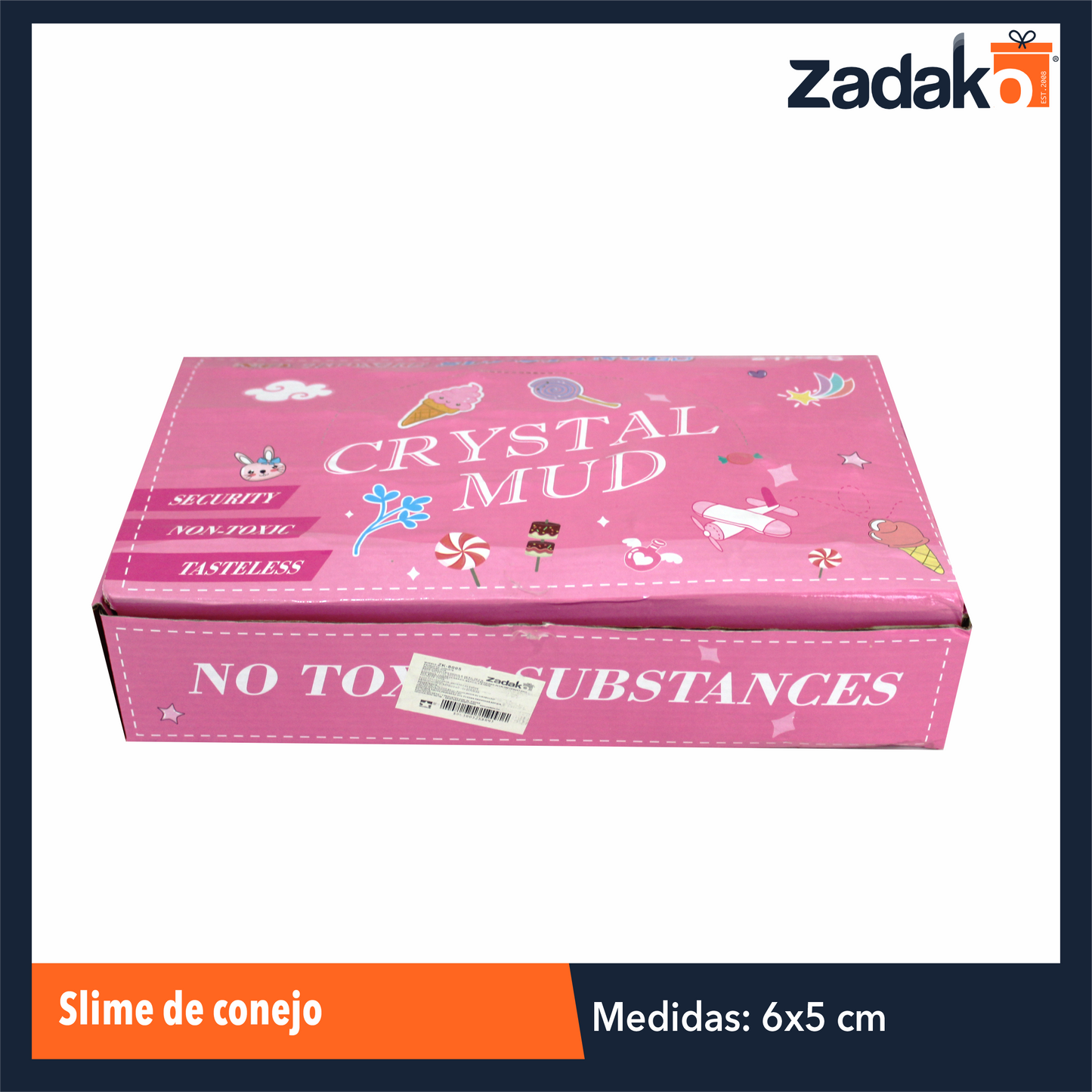 ZK-8095 SLIME DE CONEJO CON 24 PIEZAS, O CAJA CON 20 PQTS