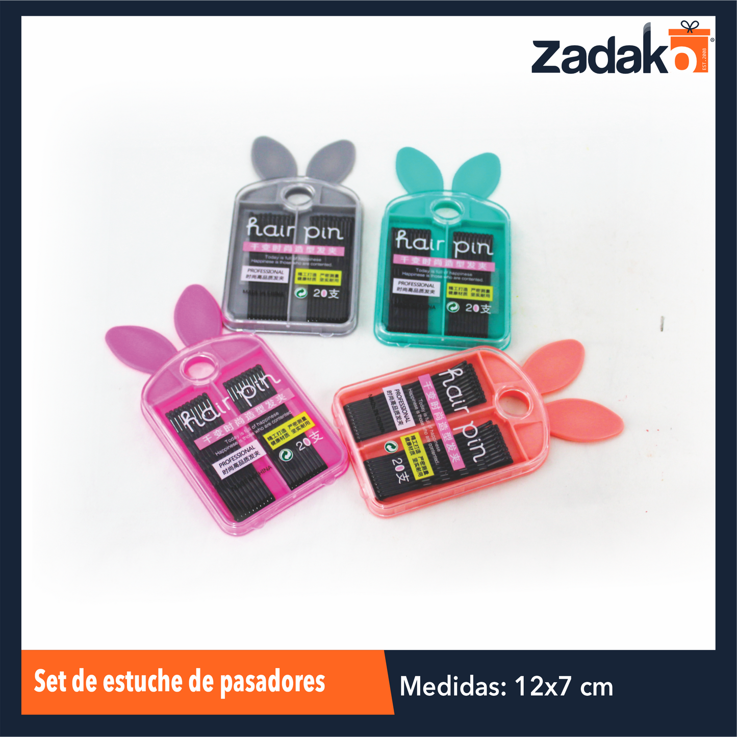 B-2152-6/VZK-8171 SET ESTUCHE DE PASADORES CON 12 PZS O CAJA CON 50 PQTS