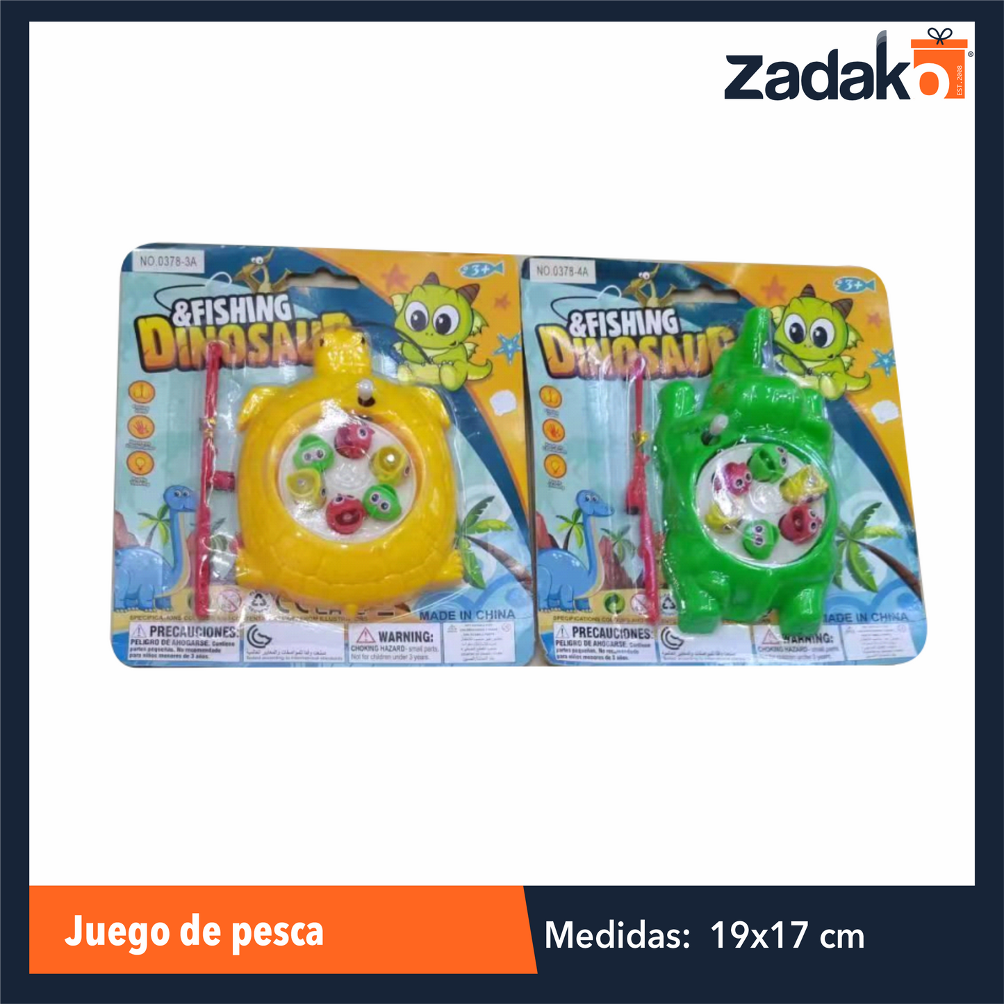 ZK-8192 / ZJ-1214 JUEGO DE PESCA CON 1 PZ O CAJA CON 360 PZS