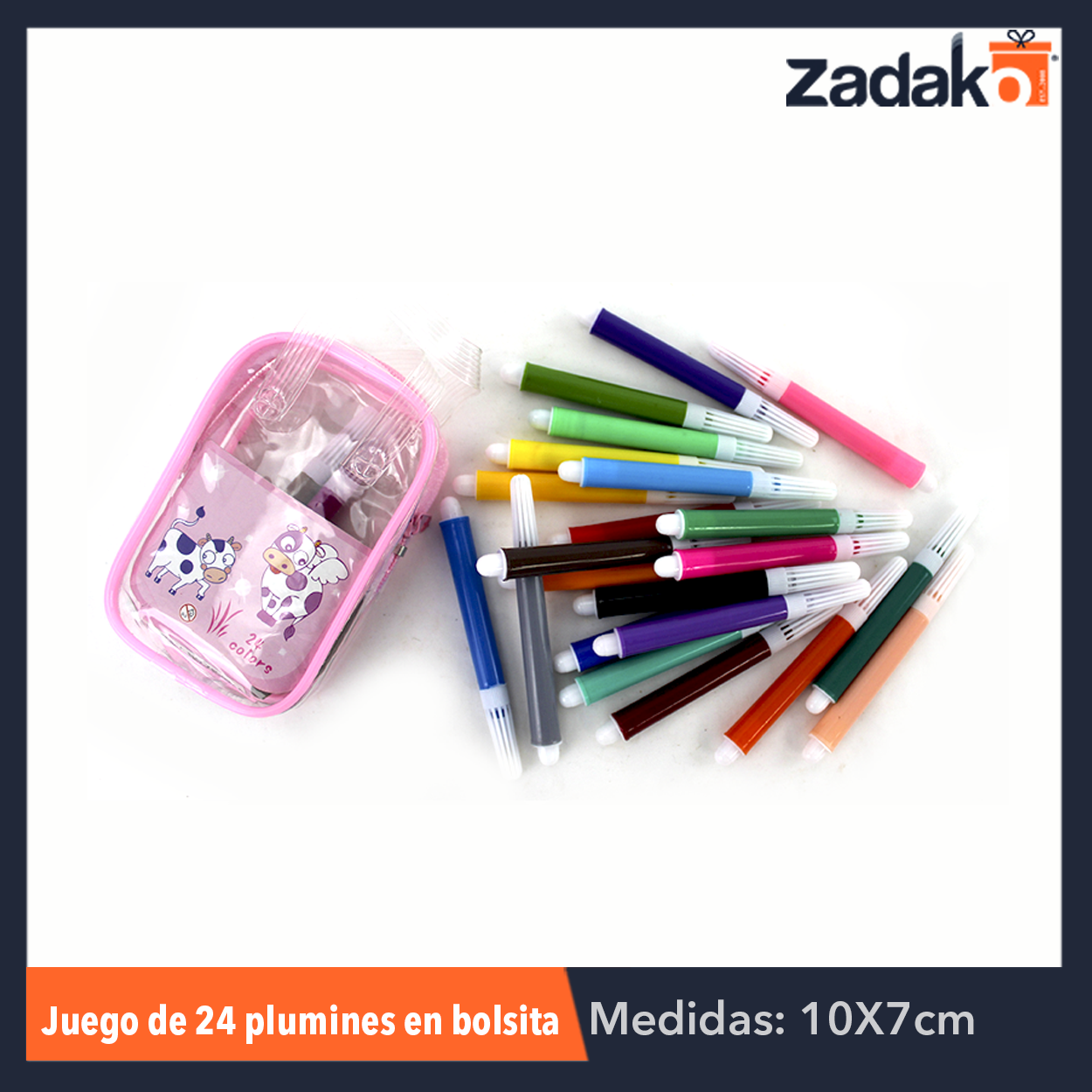 N-GPM-3049 GPM-3049 ZP-0344 JUEGO DE 24 PLUMINES EN BOLSITA, CON 1 PZ O CAJA CON 240 PZS
