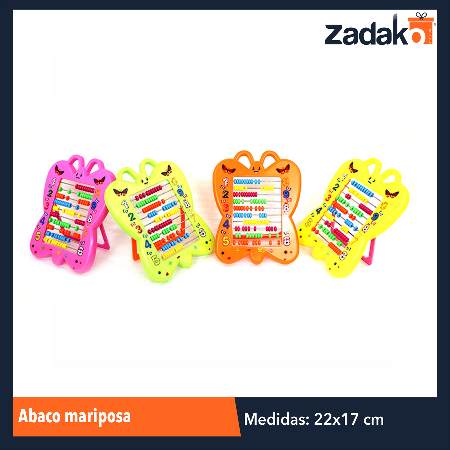 ZP-0724 ABACO MARIPOSA, CON 1 PZ O CAJA CON 240 PZS