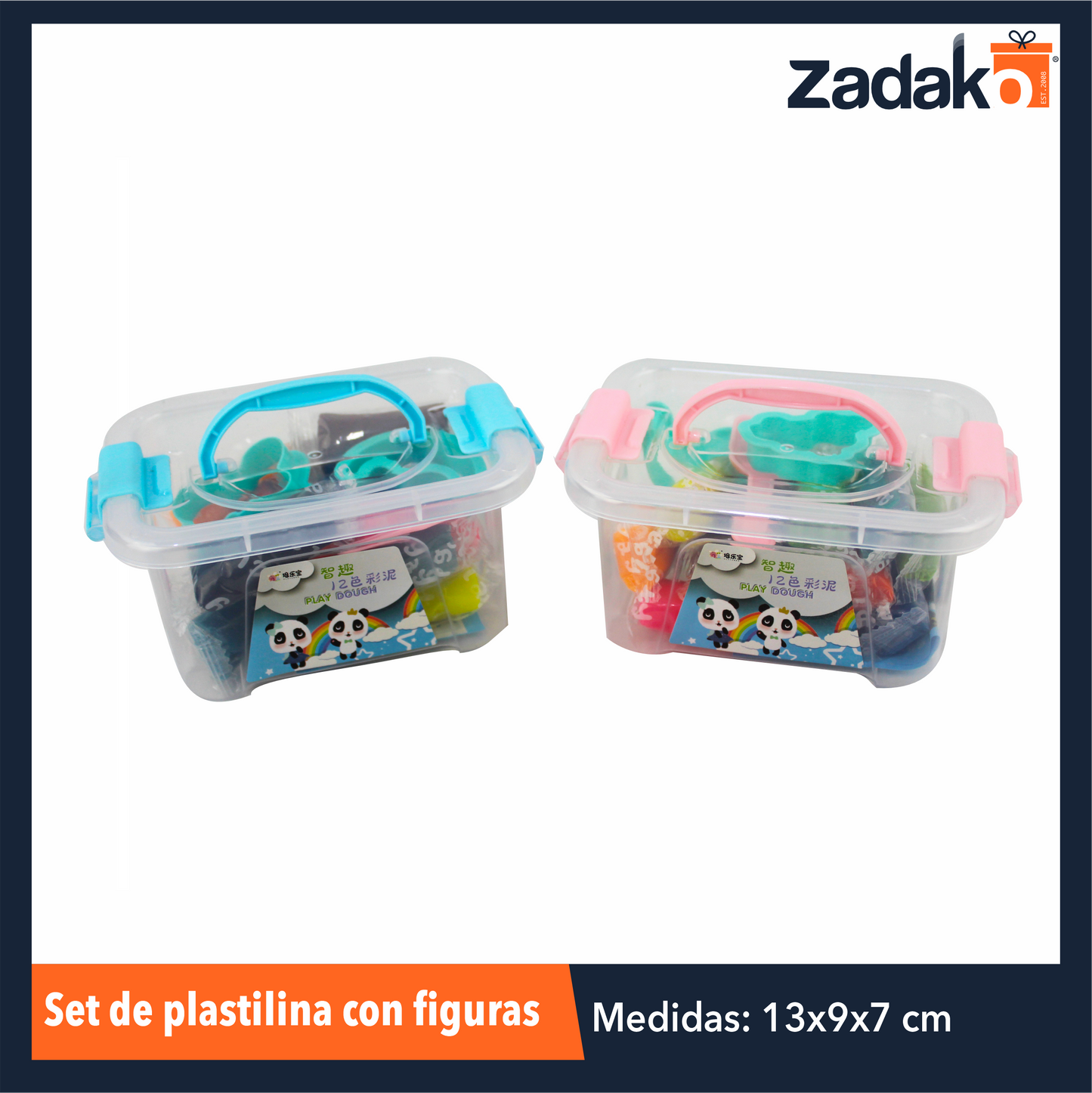 ZP-0923 SET DE PLASTILINA CON FIGURAS CON UNA PZA O CAJA CON 72 PZS