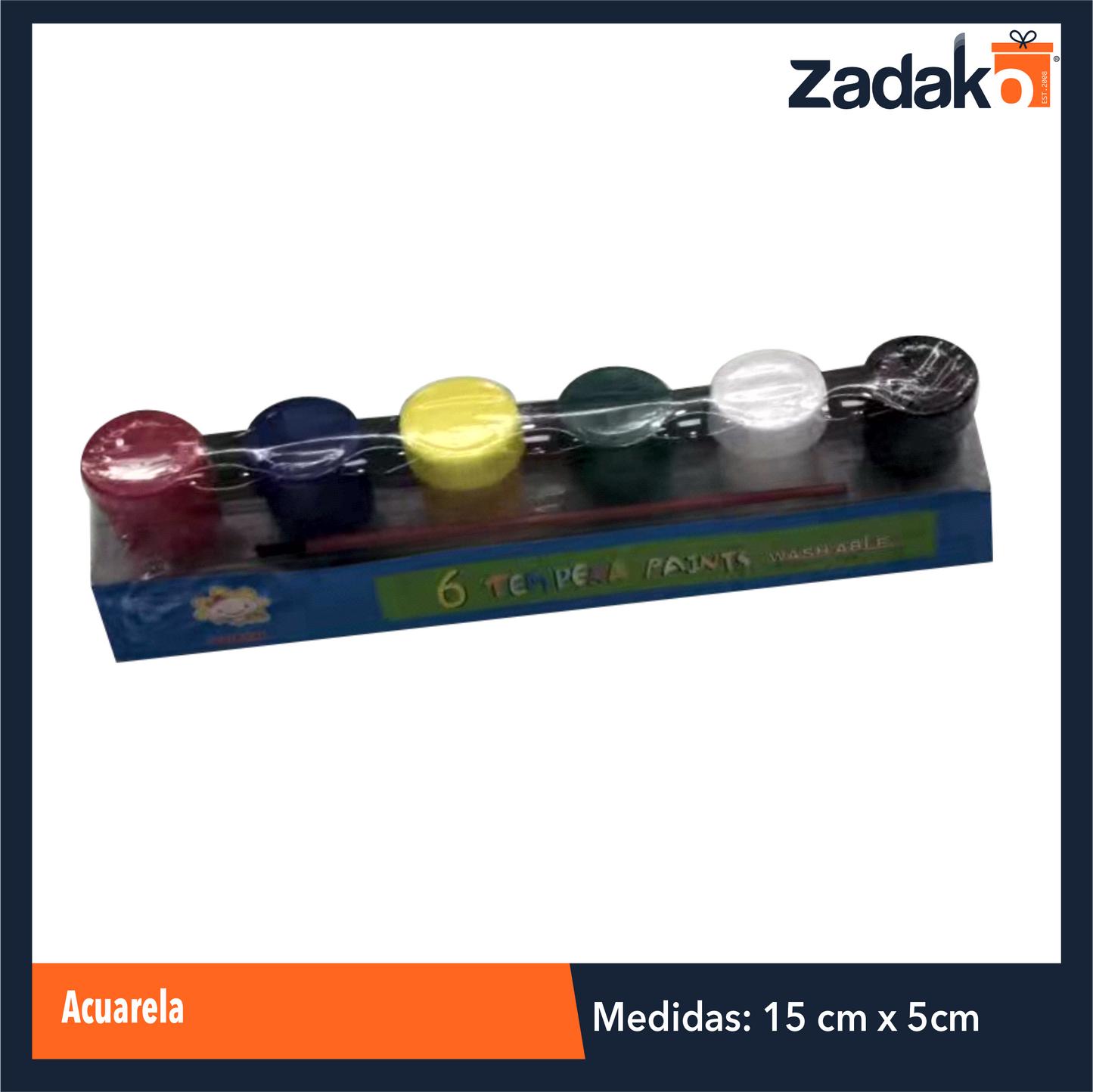 ZP-1129 ACUARELA CON 1 PZ O CAJA CON 72 PZS