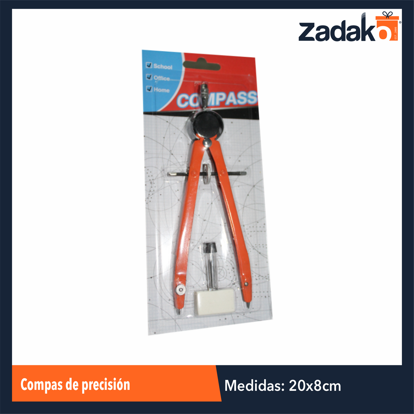 HFY-10258 ZP-1185 COMPAS DE PRECISION CON 1 PZ O CAJA CON 72 PZS