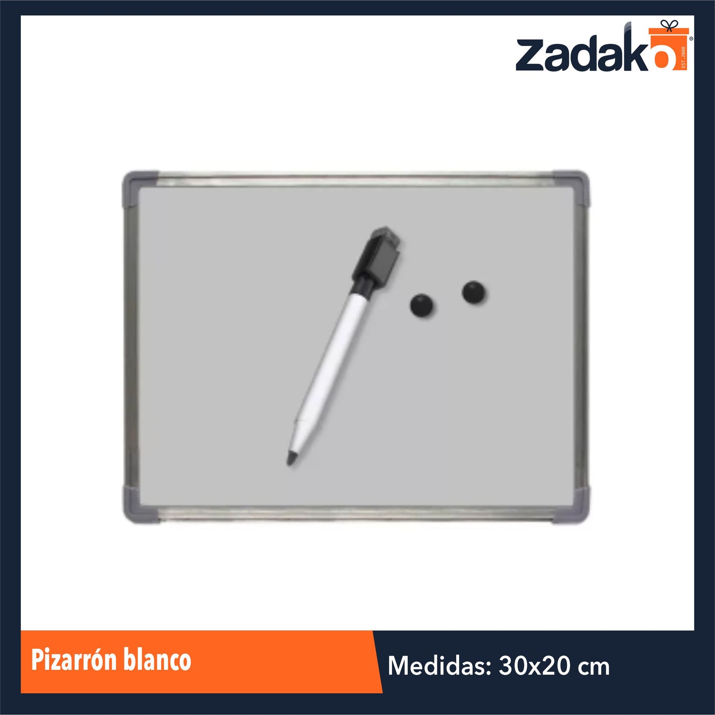 N-GPM-3019 HFY-10707 ZP-1469 PIZARRON BLANCO CON 1 PZ O CAJA CON 96 PZS