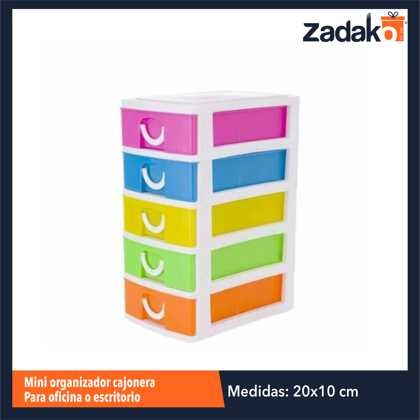 ZP-1538 MINI ORGANIZADOR CAJONERA PARA OFICINA O ESCRITORIO CON 1 PZ O CAJA CON 72 PZS