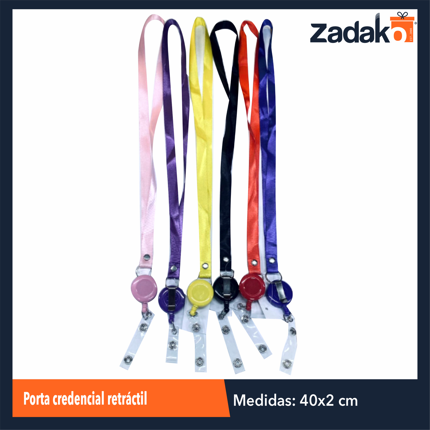 ZP-1545 PORTA CREDENCIAL RETRACTIL CON 1 PZS O CAJA CON 2000 PZS
