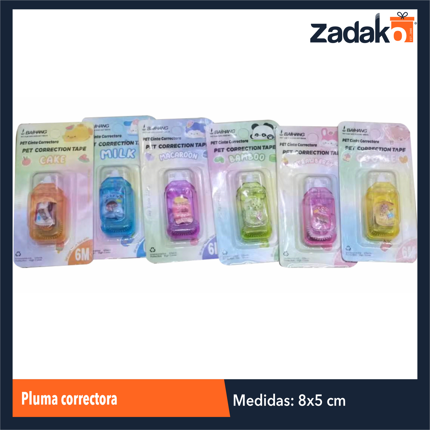 ZP-1672 PLUMA CORRECTORA CON 1 PZ O CAJA CON 576 PZS