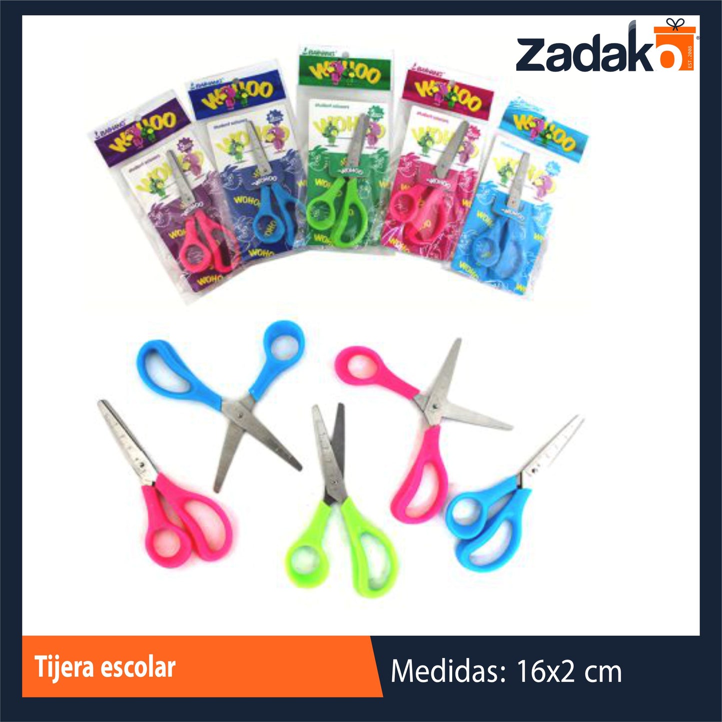 N-GPM-7982 GPM-7982 ZP-0644 TIJERA ESCOLAR, CON 1 PZS, O CAJA CON 864 PZS