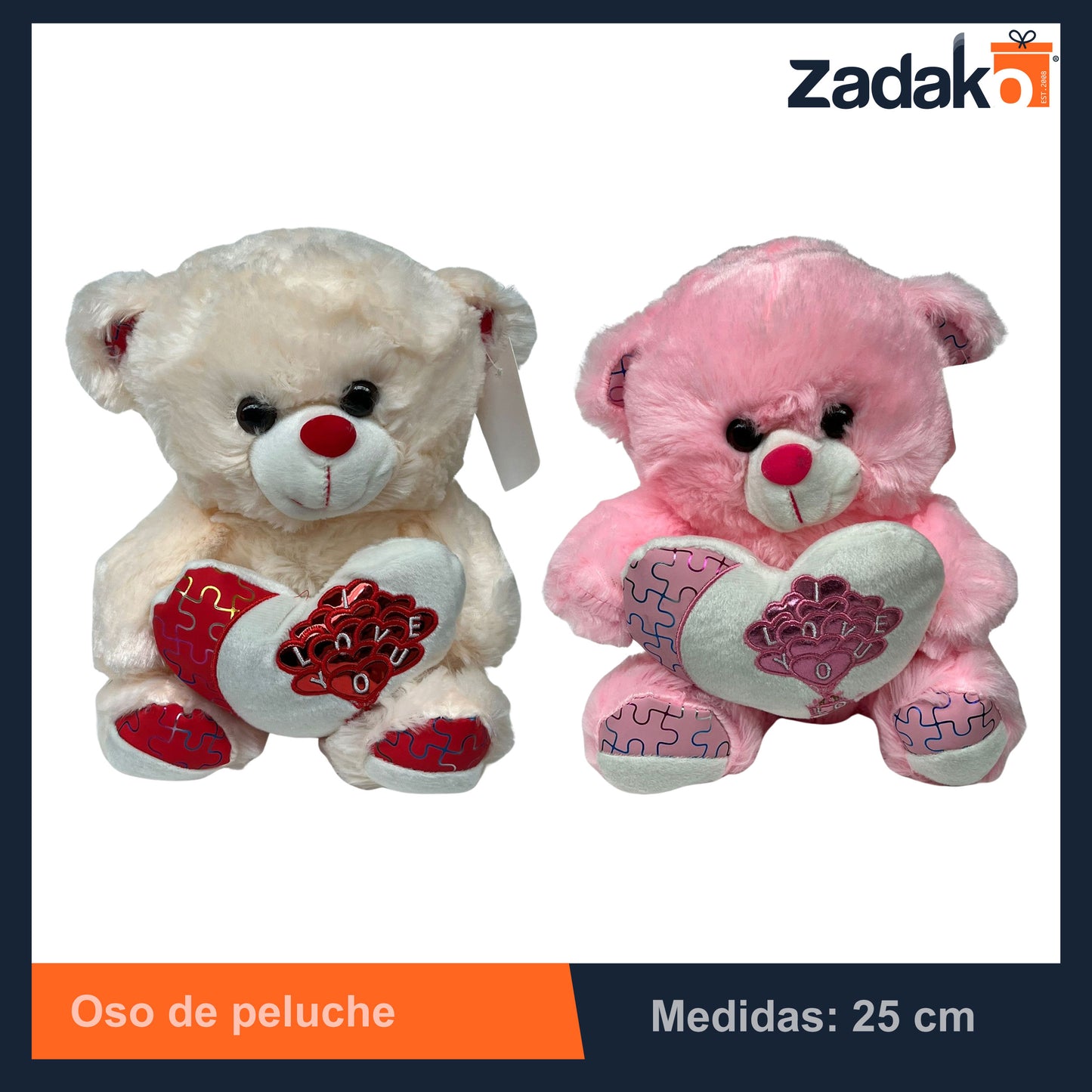 ZT-0122 OSO DE PELUCHE CON 1 PZ O CAJA CON 80 PZS