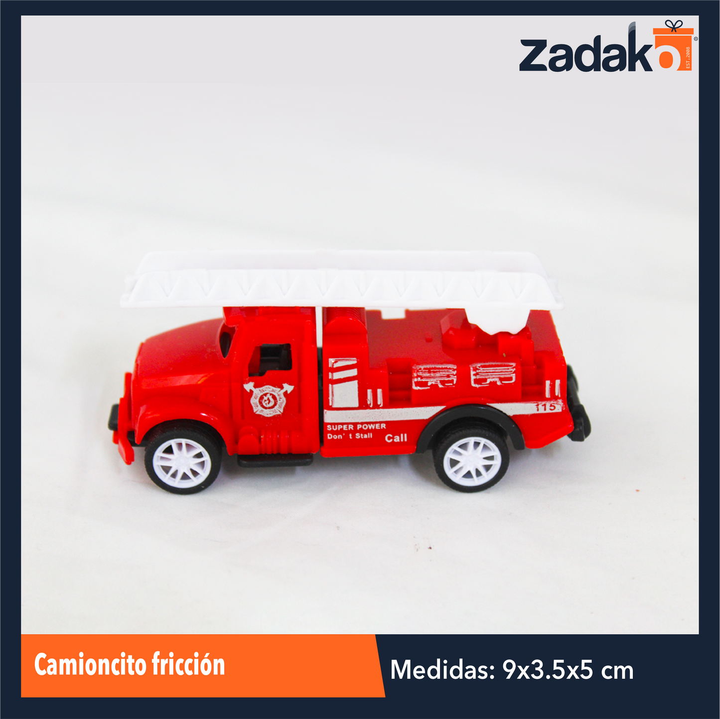 ZK-8169 CAMIONCITO FRICCION CON 1 PZ O CAJA CON 800 PZS