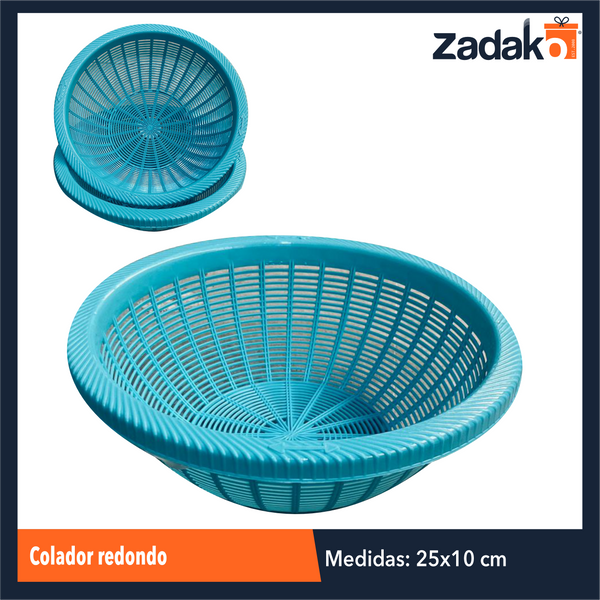 1201 COLADOR REDONDO CON 1 PZ O CAJA CON 10 PZS