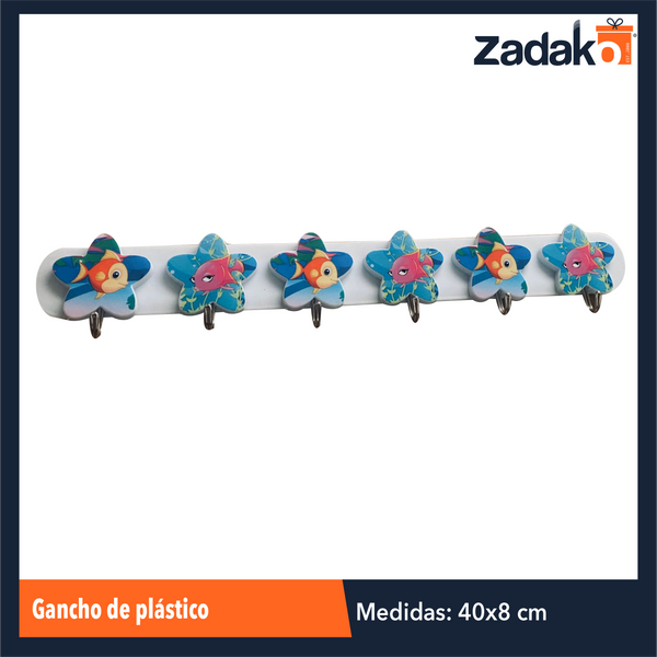 AE-0158F GANCHO DE PLASTICO CON 1 PZ O CAJA CON 240 PZS