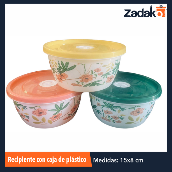 AK-3529A-3 RECIPIENTE CON CAJA DE PLASTICO CON 1 PZ O CAJA CON 240 PZS
