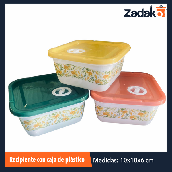 AK-3529B-2 RECIPIENTE CON CAJA DE PLASTICO CON 1 PZ O  CAJA CON 300 PZS