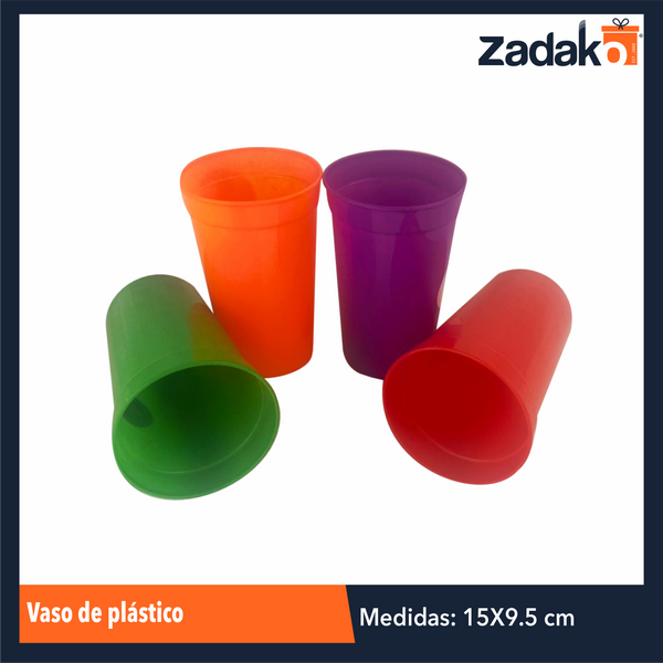 AL-0004 VASO DE PLASTICO, CON 1 PZ O CAJA CON 270 PZS