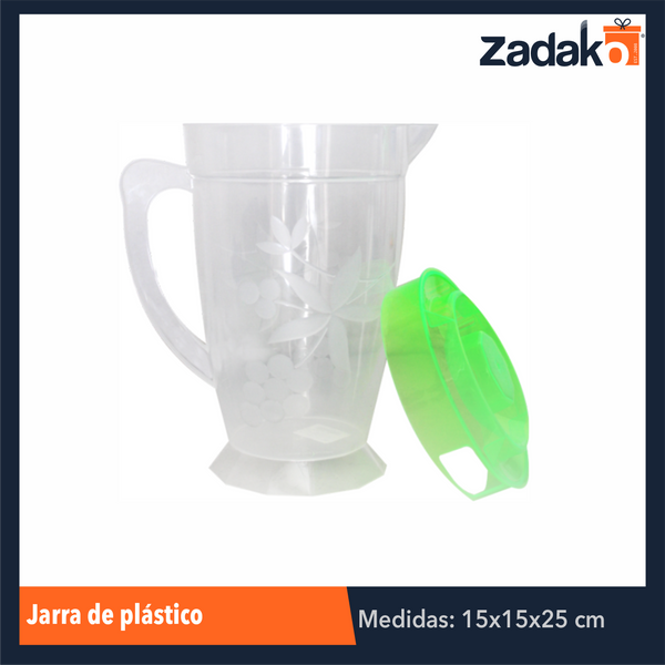 AL-0901-2 JARRA DE PLASTICO 2LT, CON 1 PZ O CAJA CON 24 PZS